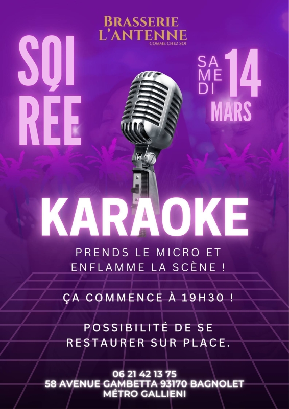 Évènements - L'Antenne - Restaurant Paris 20e - top restaurant BAGNOLET